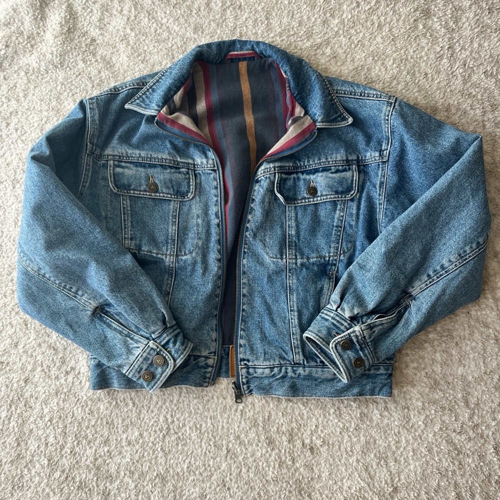 ❌Sold❌Vintage Lined Denim Jacket